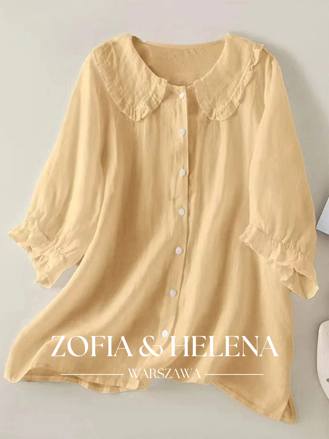 Koszula z kołnierzykiem Peter Pan dla kobiet