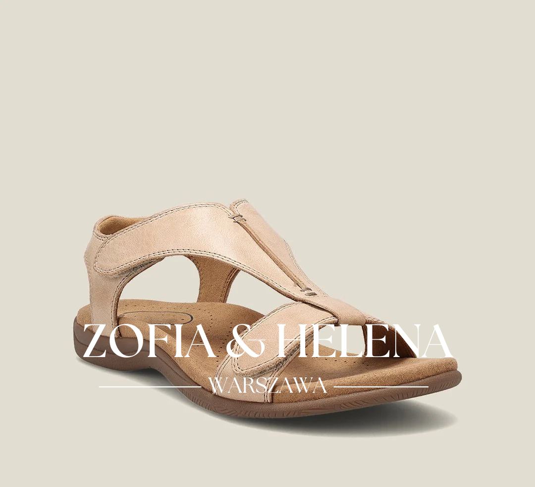 Giulia - Casualne skórzane sandały ortopedyczne