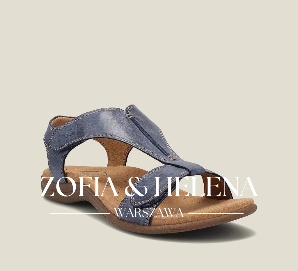 Giulia - Casualne skórzane sandały ortopedyczne