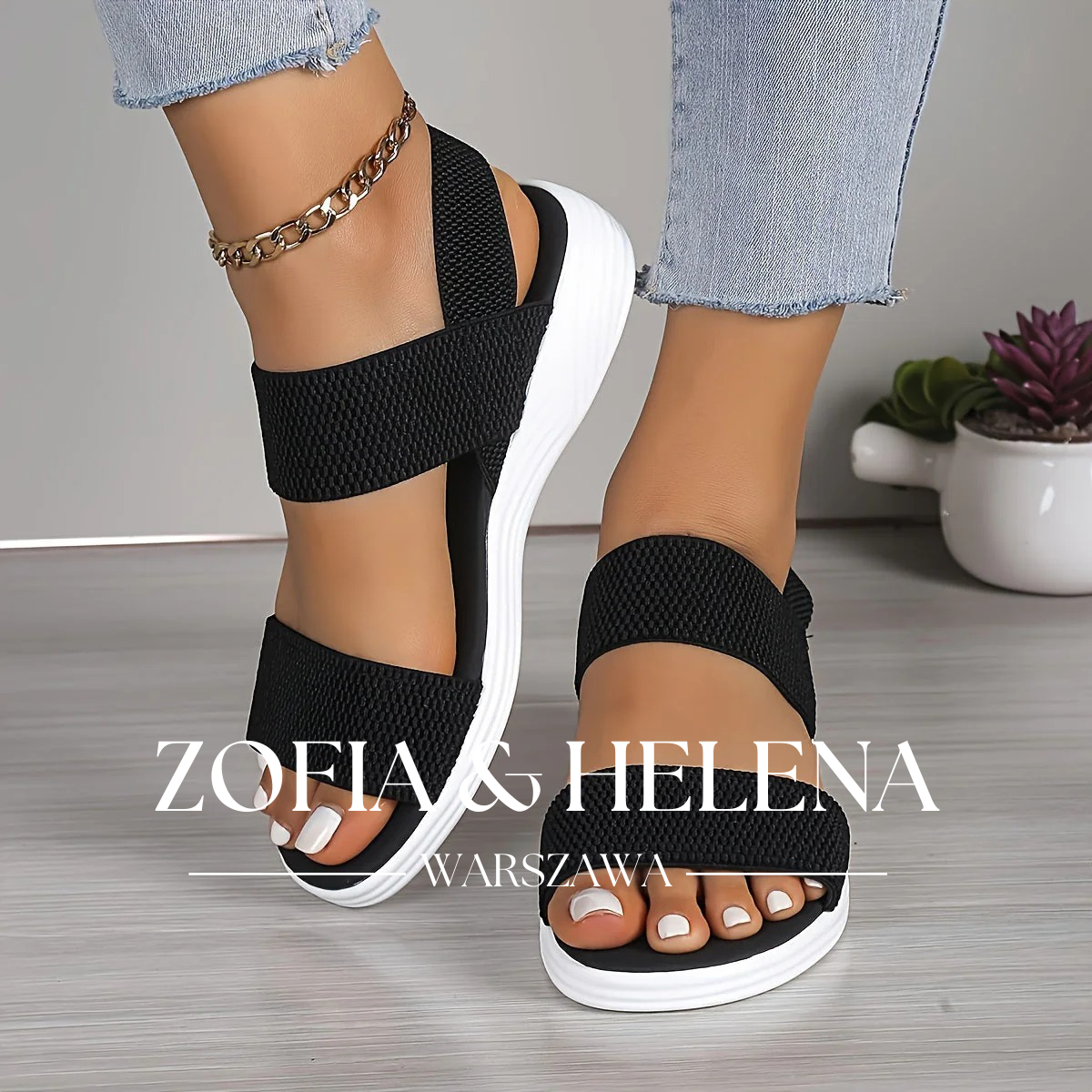 Emilia - Lekkie Rozciągliwe Sandały