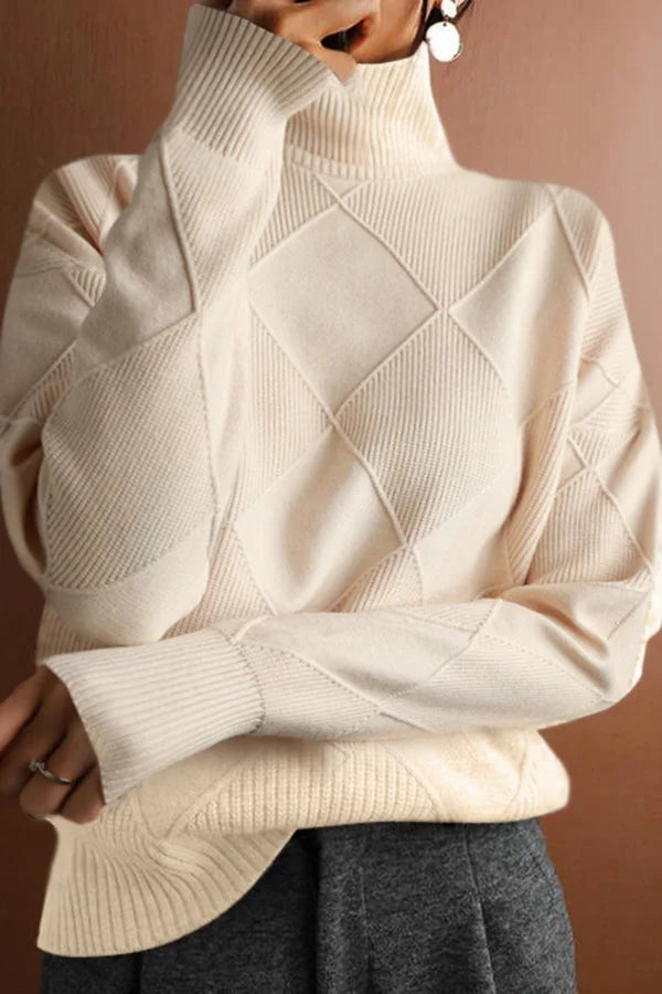 Jednolity Kolor Casual Golf Luźny Ciepły Sweter Dziany