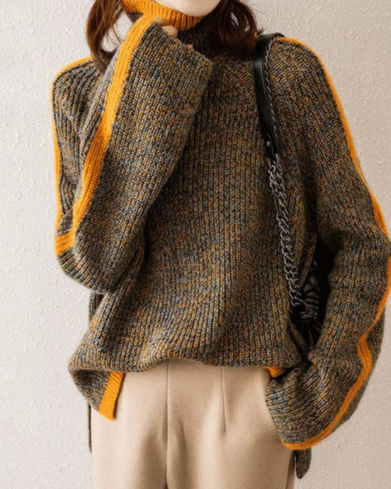 AMEI - MODNY SWETER Z KOLNIKIEM