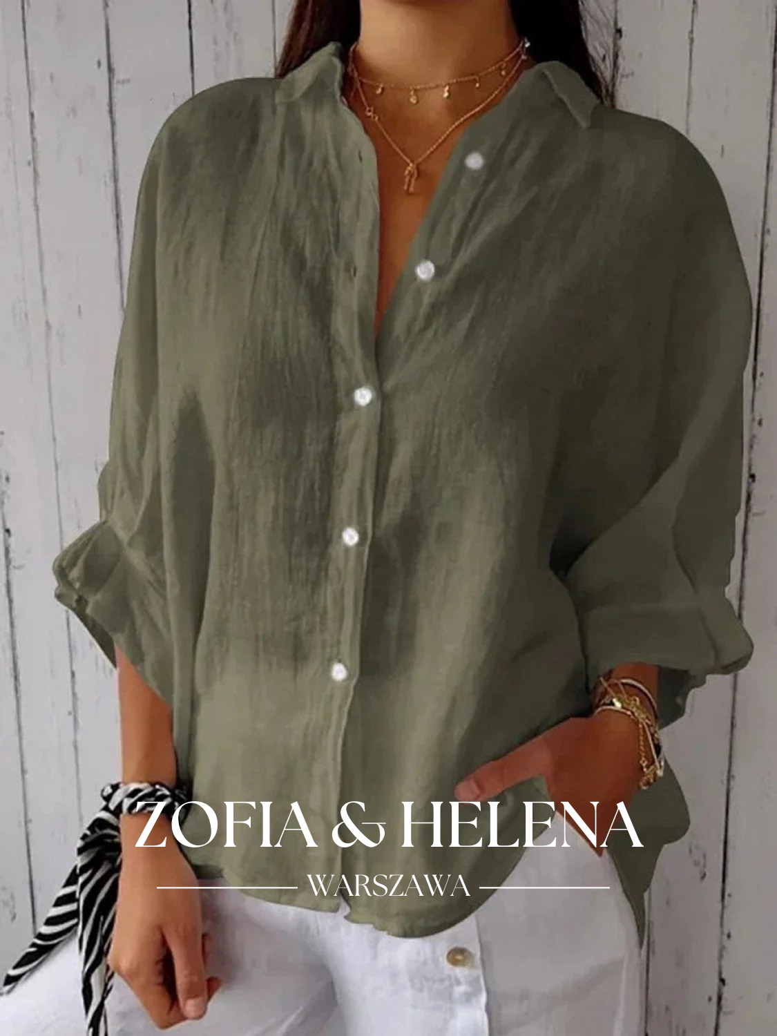 Koszula damska z wiązaniem z tyłu