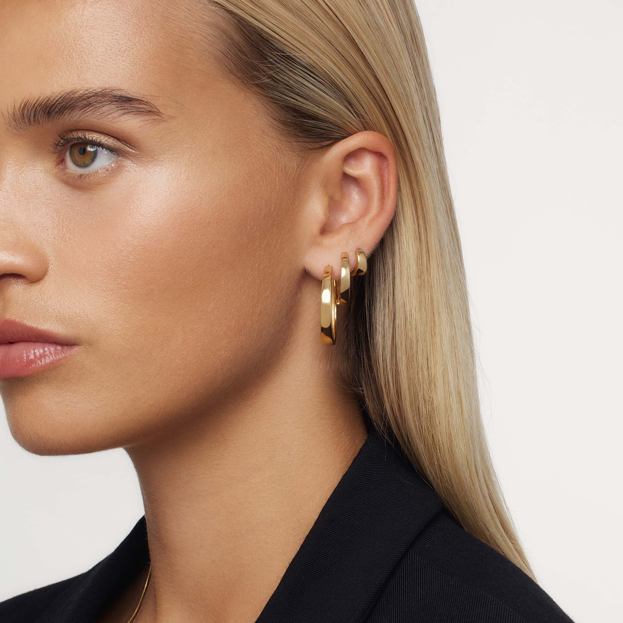 Gia Statement Hoops | Złoty