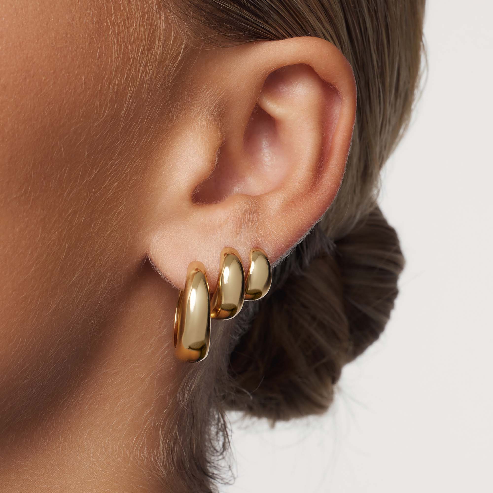 Rue Statement Hoops | Złoto