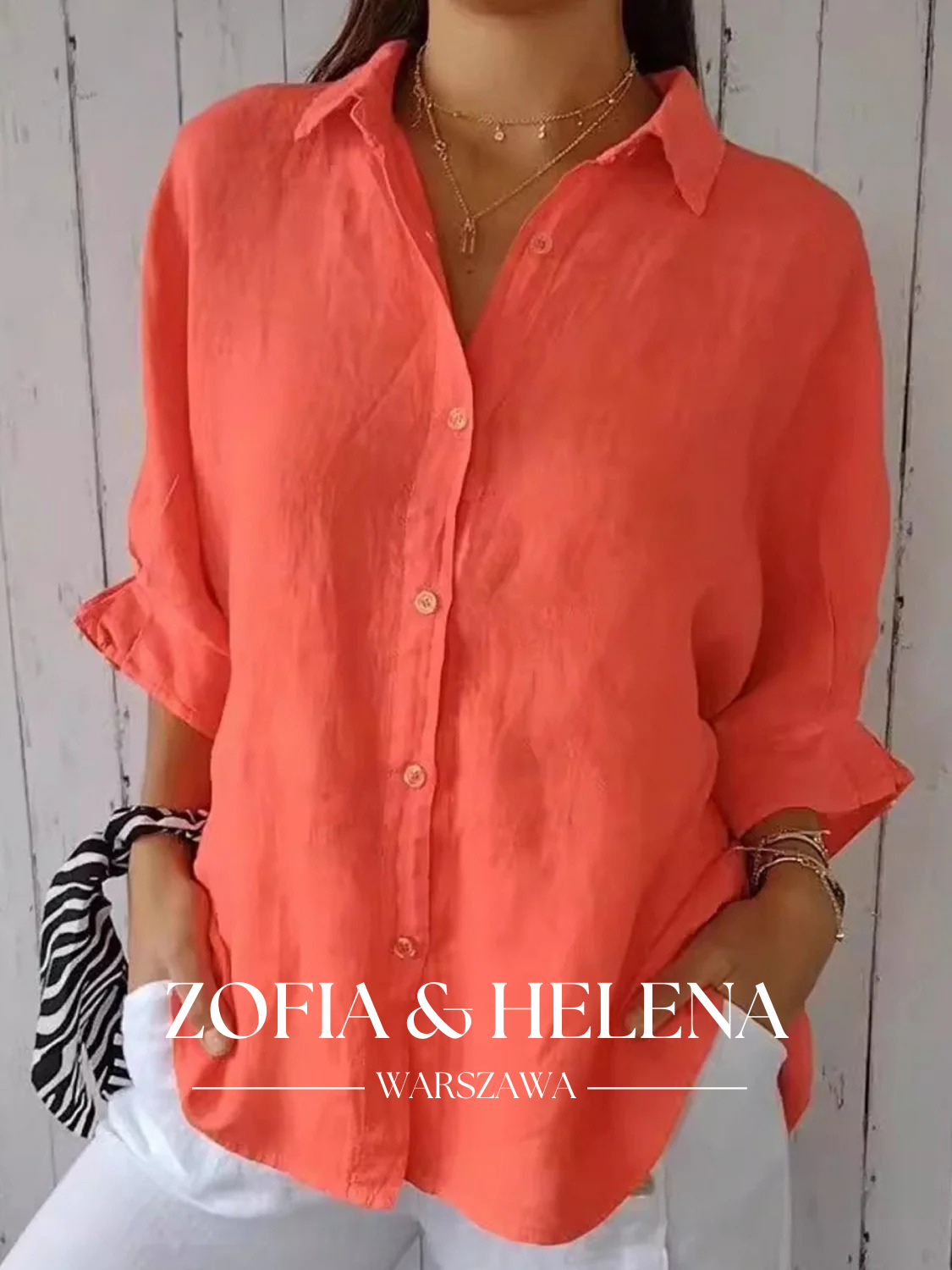 Koszula damska z wiązaniem z tyłu