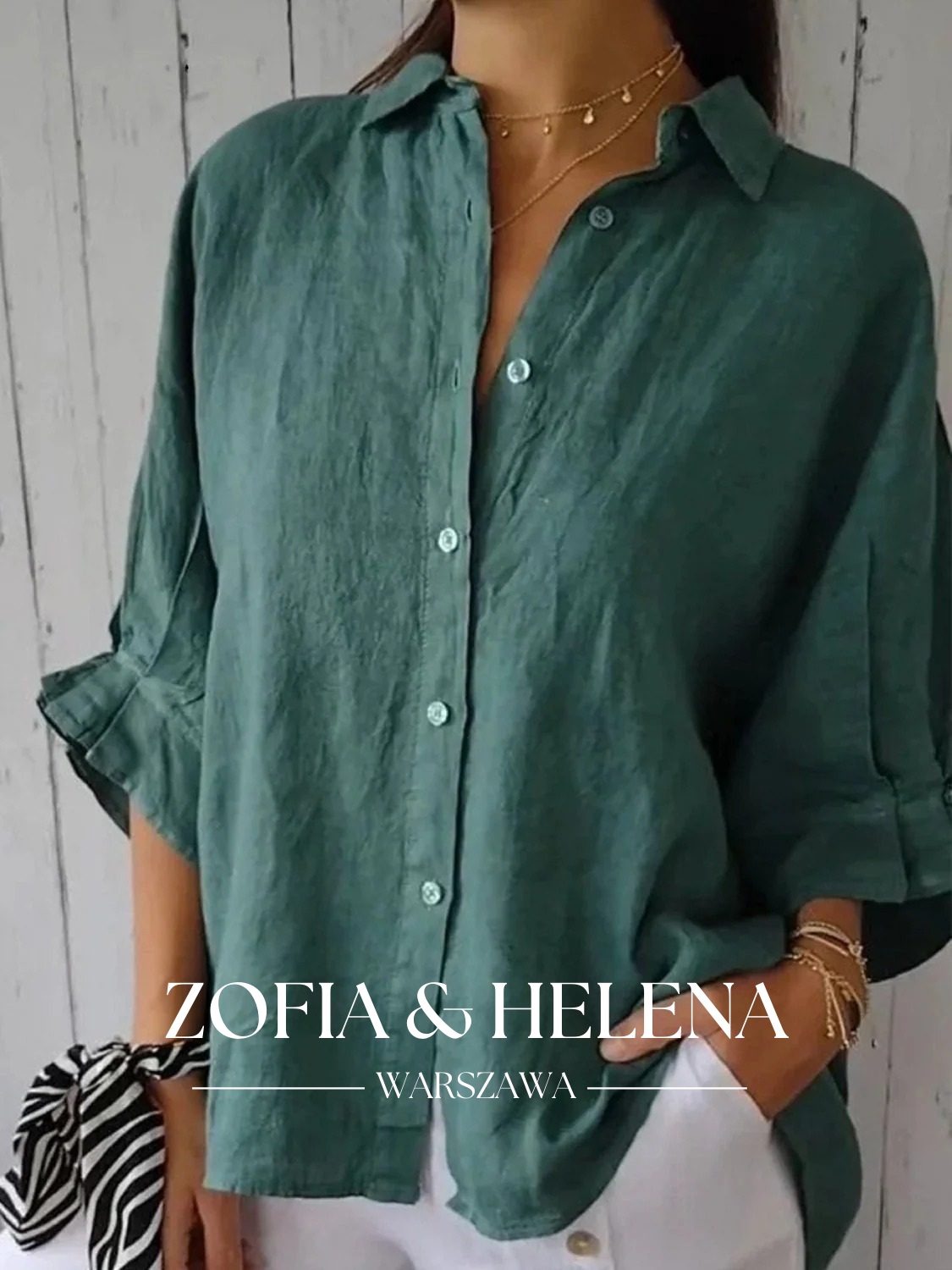 Koszula damska z wiązaniem z tyłu