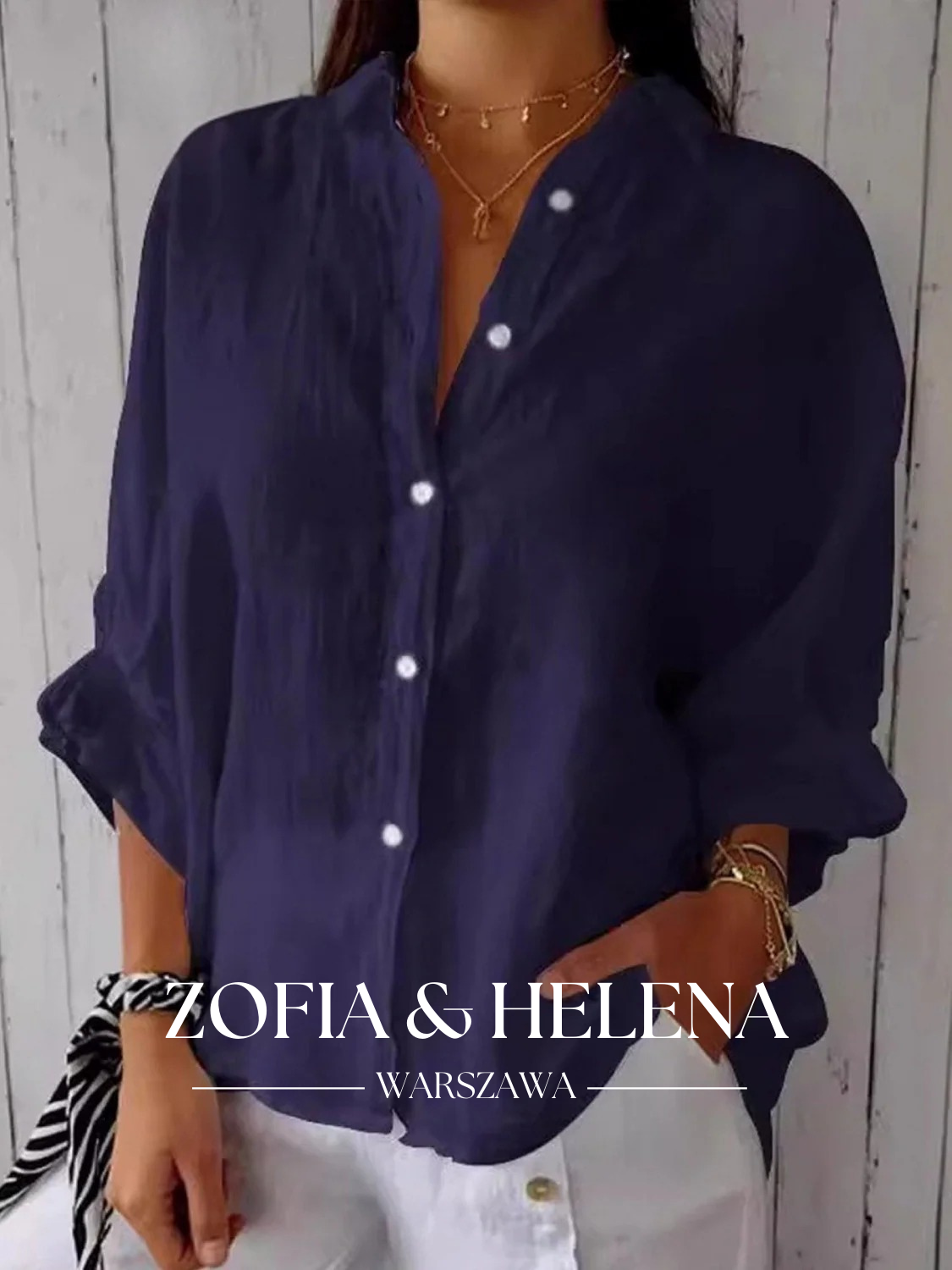 Koszula damska z wiązaniem z tyłu