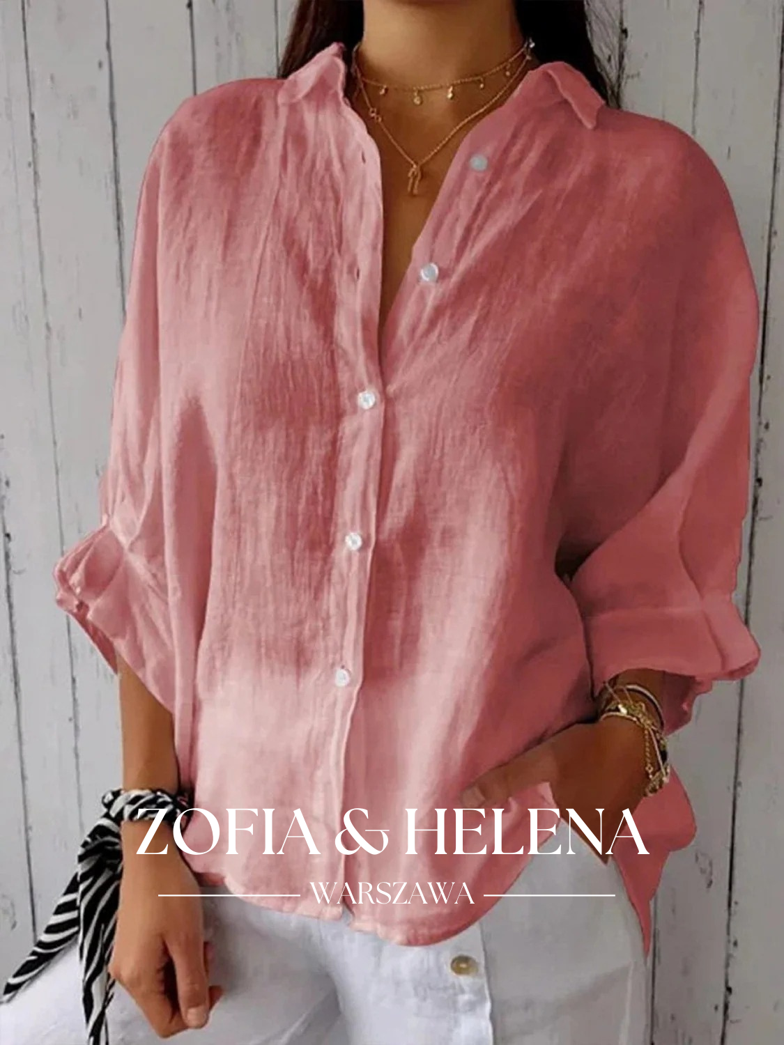 Koszula damska z wiązaniem z tyłu