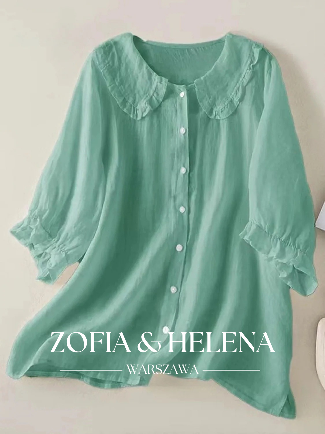 Koszula z kołnierzykiem Peter Pan dla kobiet