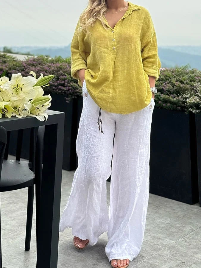 Damsza casual luźna koszula patchworkowa