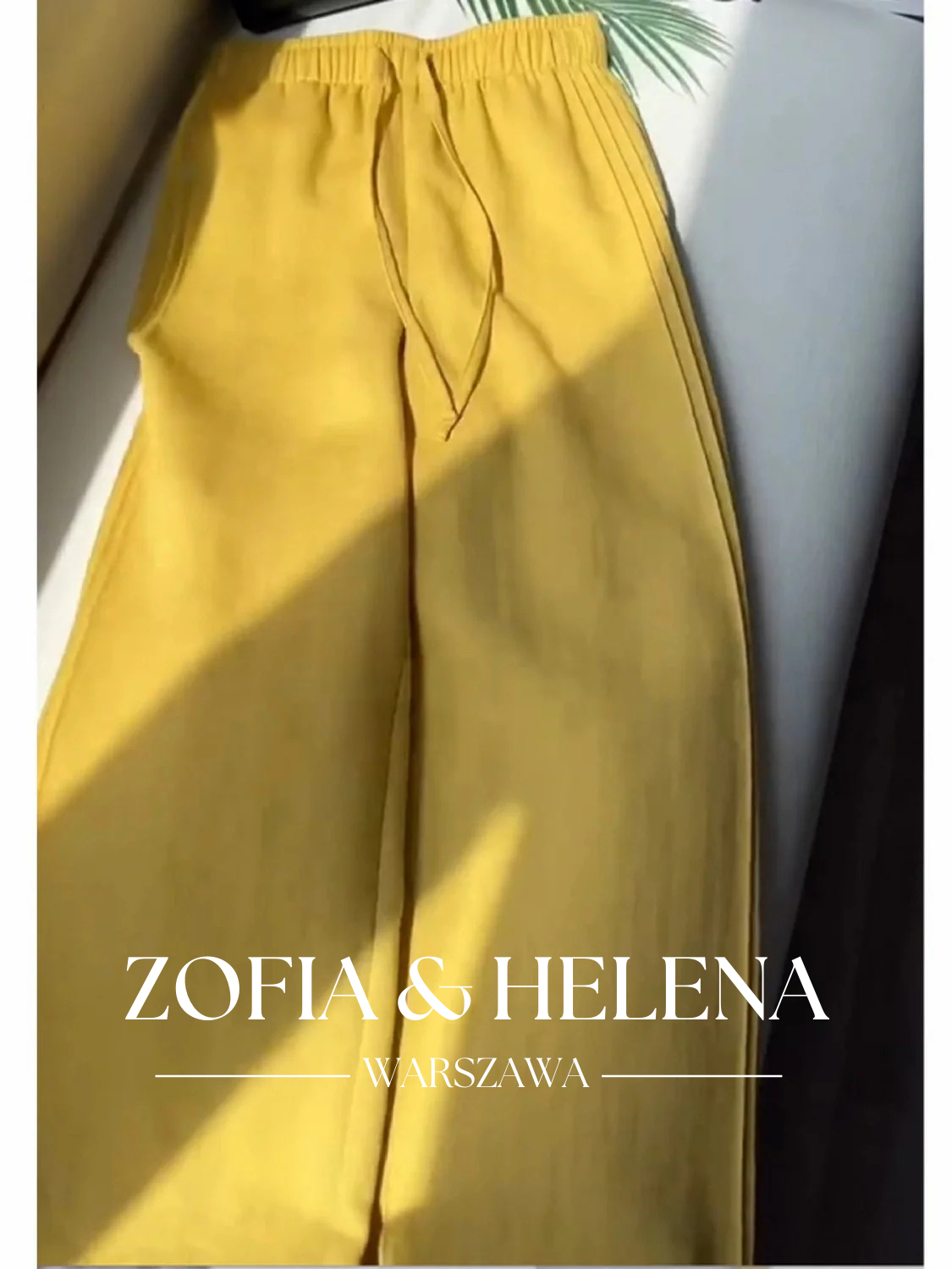 Damskie spodnie casualowe z szerokimi nogawkami