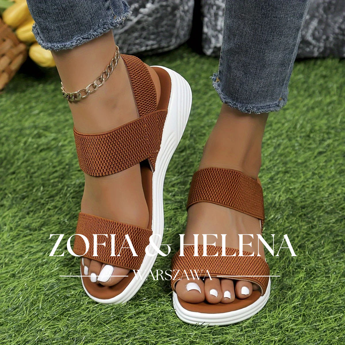 Emilia - Lekkie Rozciągliwe Sandały