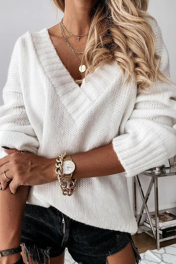 Podekscytowany tym swetrem w serek