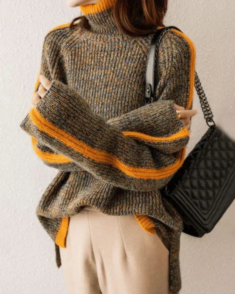 AMEI - MODNY SWETER Z KOLNIKIEM