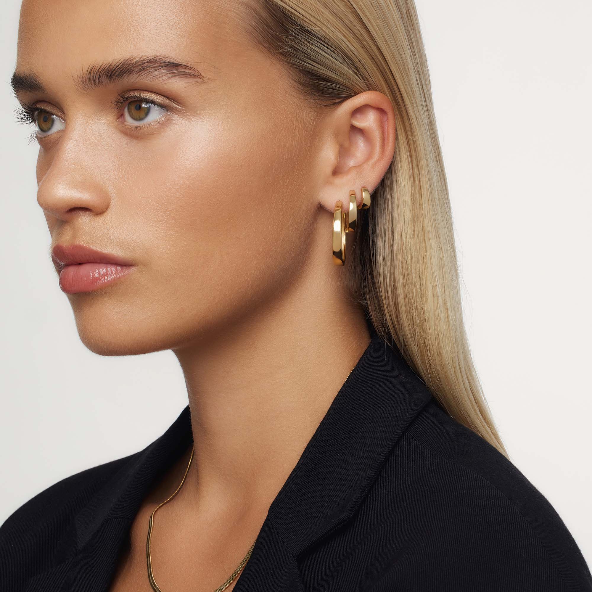 Gia Statement Hoops | Złoty