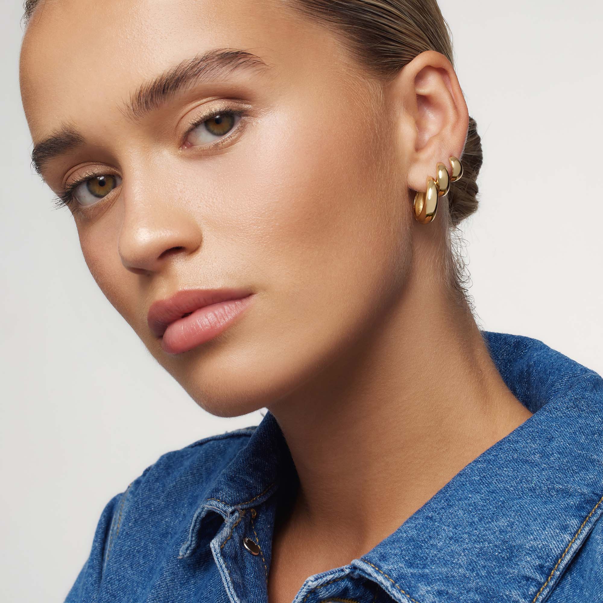 Rue Statement Hoops | Złoto
