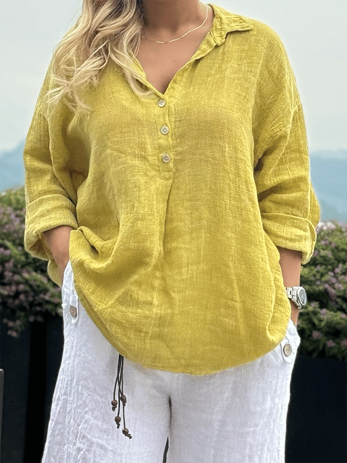 Damsza casual luźna koszula patchworkowa