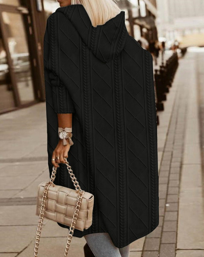 Monalisa | Długi kardigan z kapturem