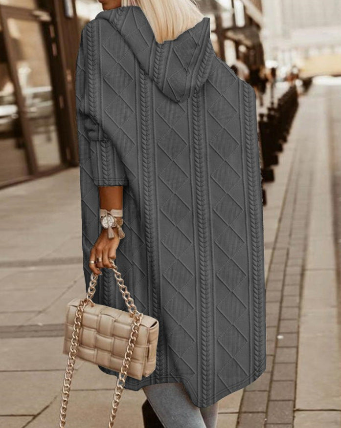 Monalisa | Długi kardigan z kapturem